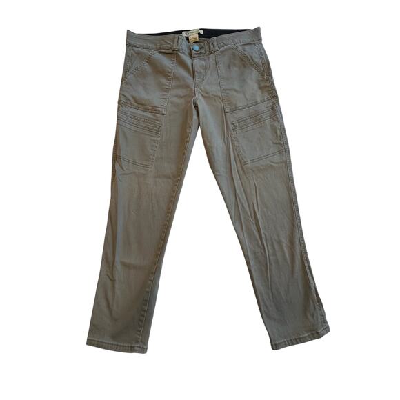 Democracy Women's Ab Technology Pull On Ankle Cropped Olive Drab Pants Size 10 - Picture 1 of 6